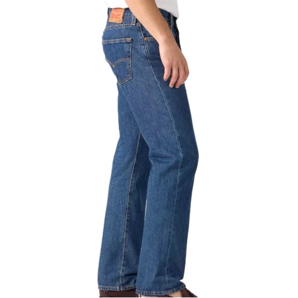 Levi's 505 men’s Dark Blue Relaxed Regular Fit Jeans 38x29 - Picture 2 of 6